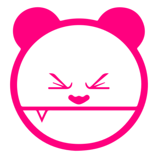 Mad Panda Decal (Hot Pink)